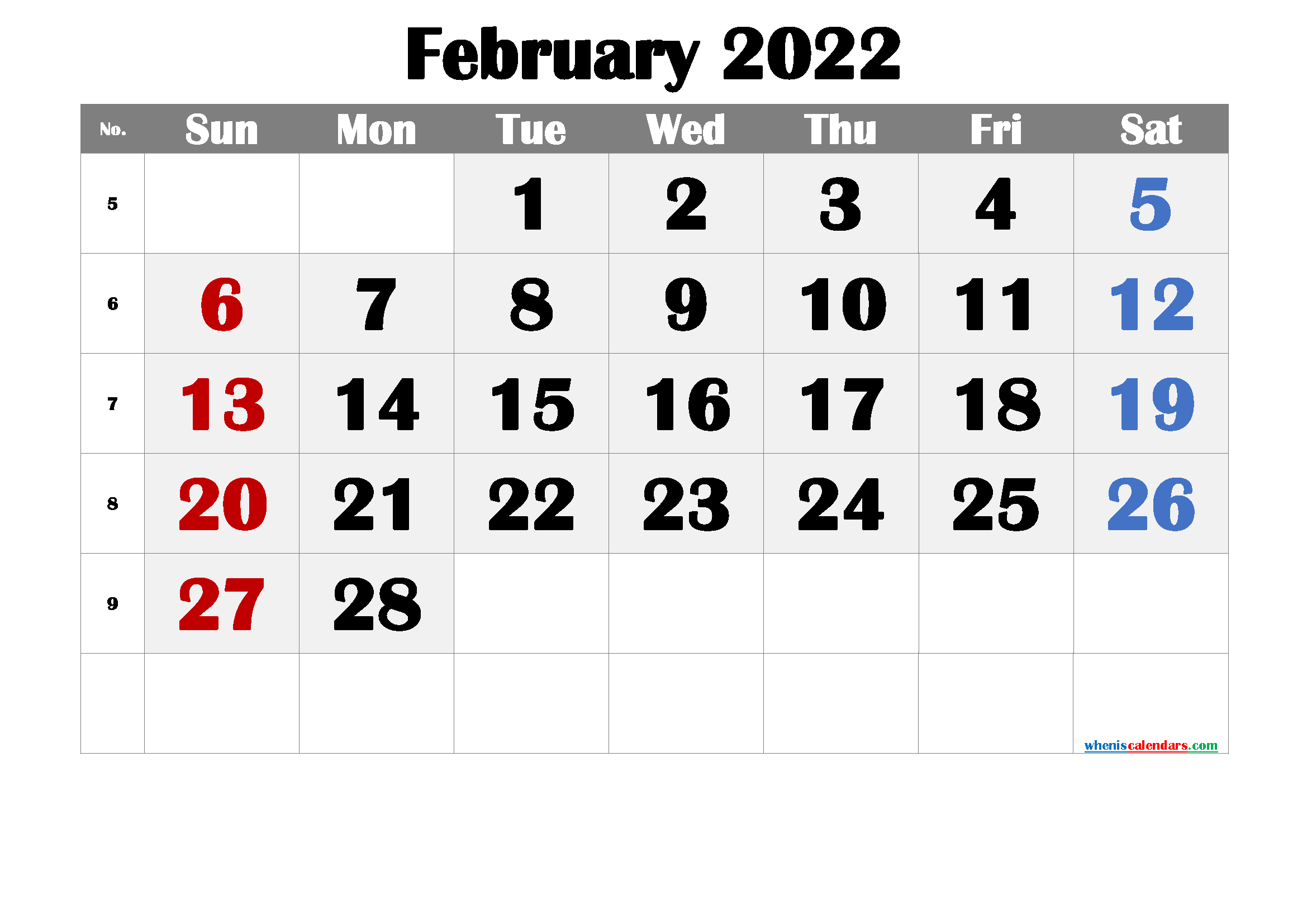 Free Printable Calendar February 2021 2022 And 2023