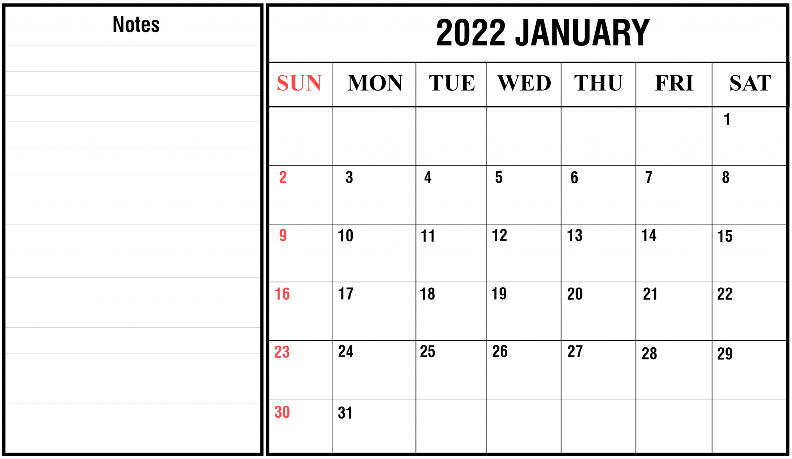 Free Printable Calendar January 2022 Pdf | Printable Calendar