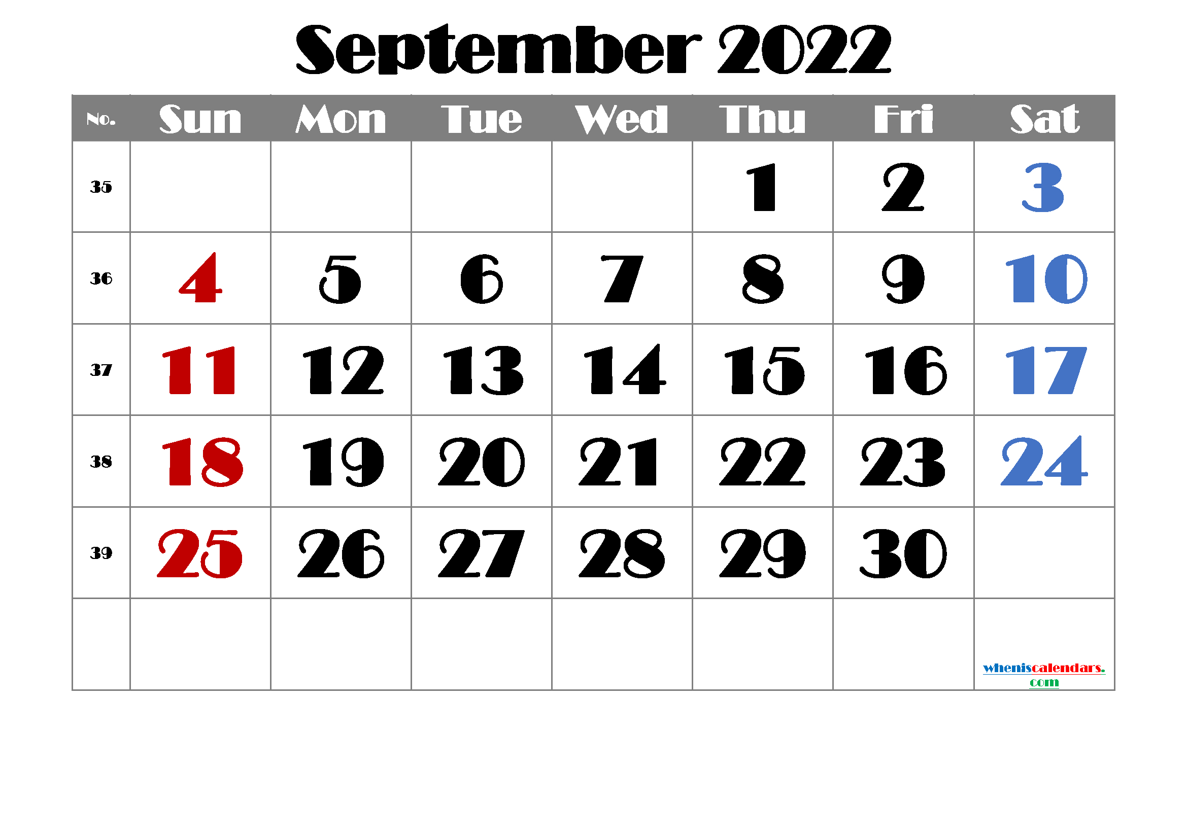 Free Printable Calendar September 2021 2022 And 2023