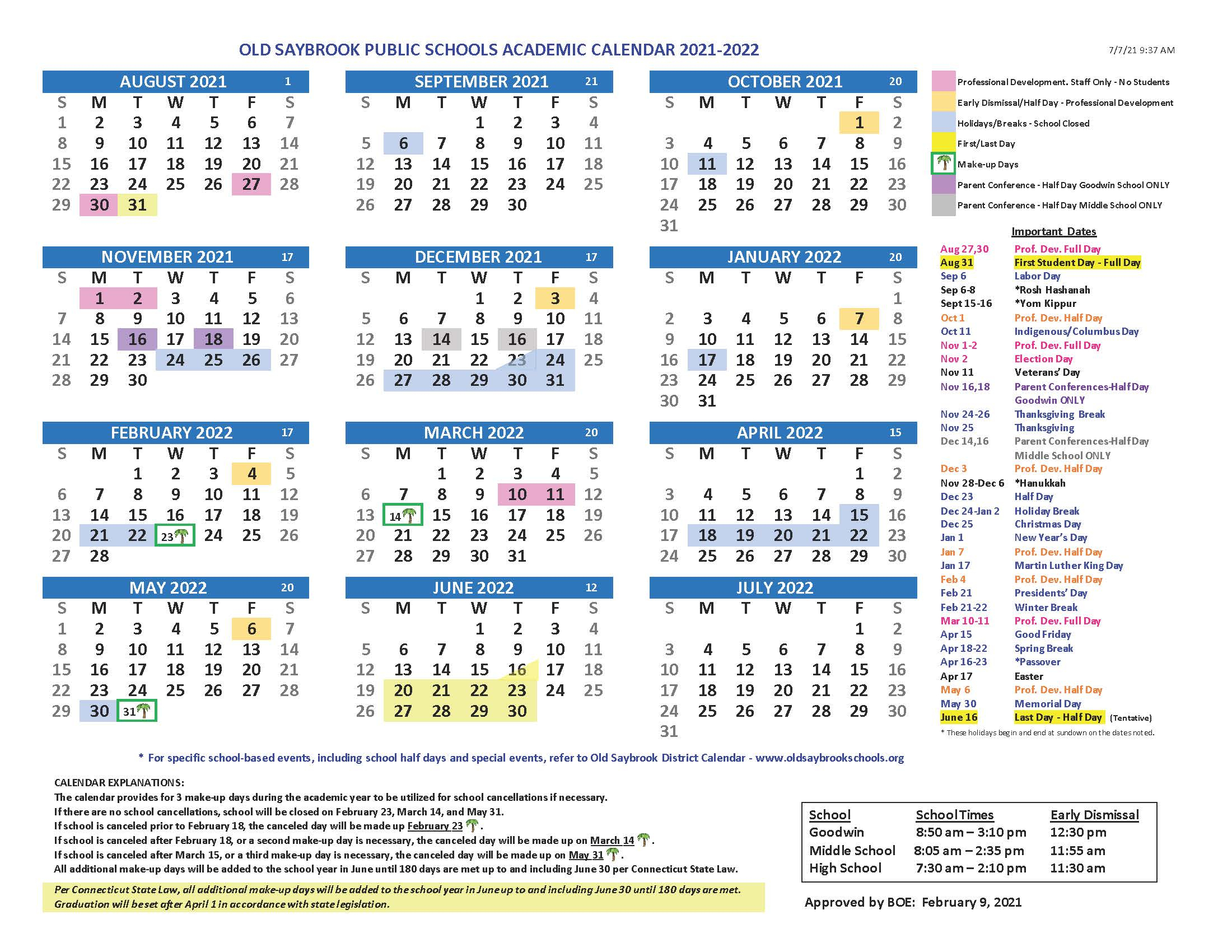 Fsu Academic Calendar 2022 Korea