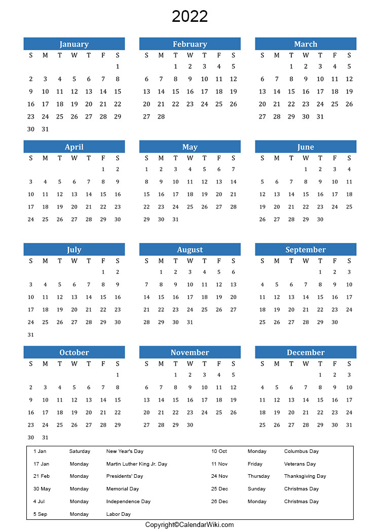 Calendar For May 2022 With Holidays | Calendar Template 2023