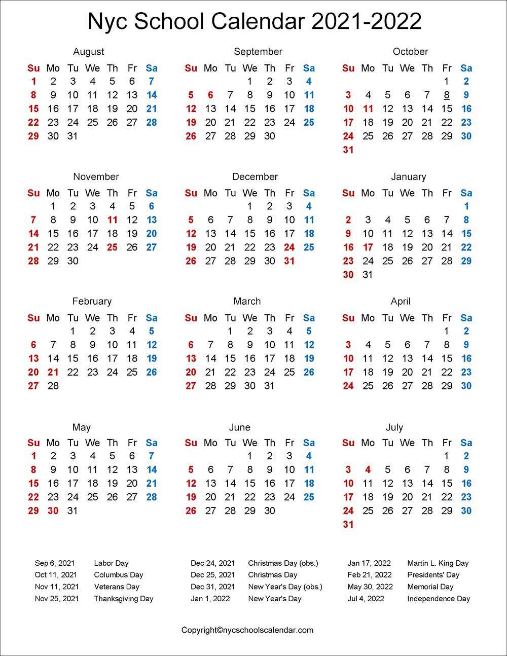 Indian River School Calendar 2022 - June Calendar 2022