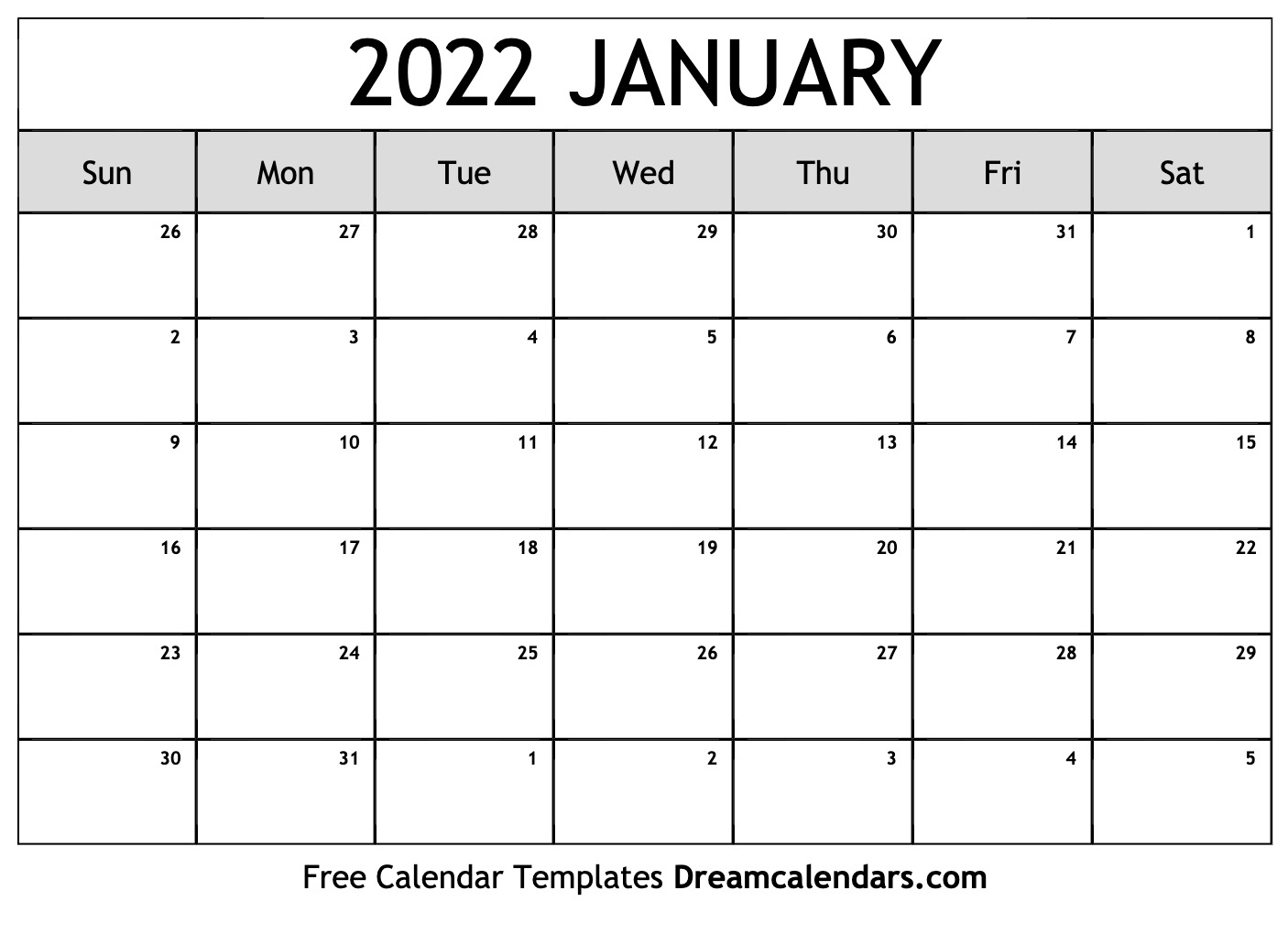 Jan 2022 Calendar Observances
