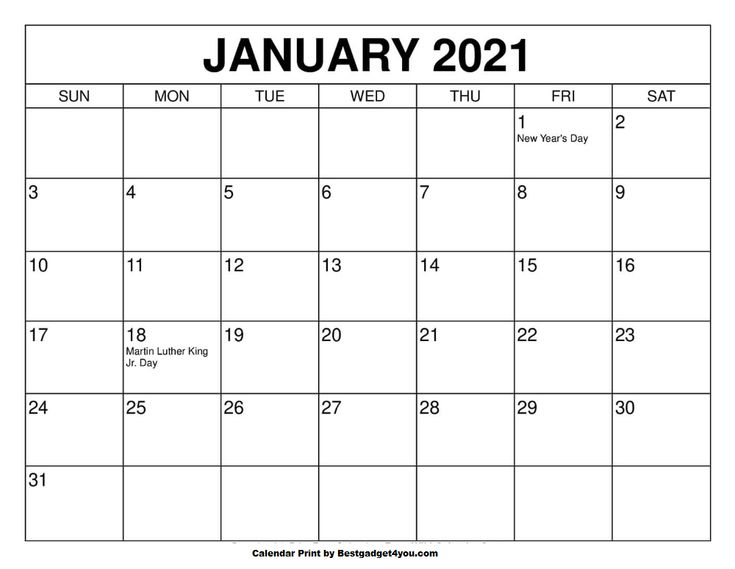 Calendar For January 2022 With Holidays | Calendar Template 2023