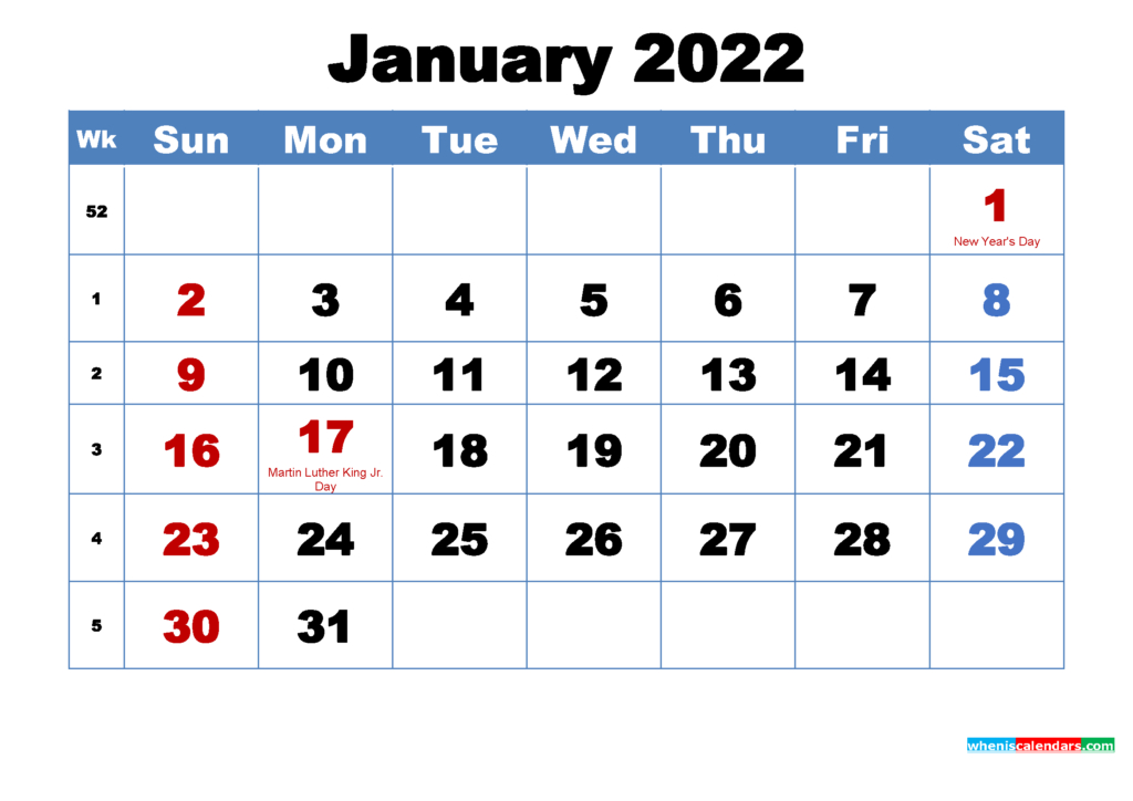 January 2022 Calendar Kalnirnay - Print A Calendars