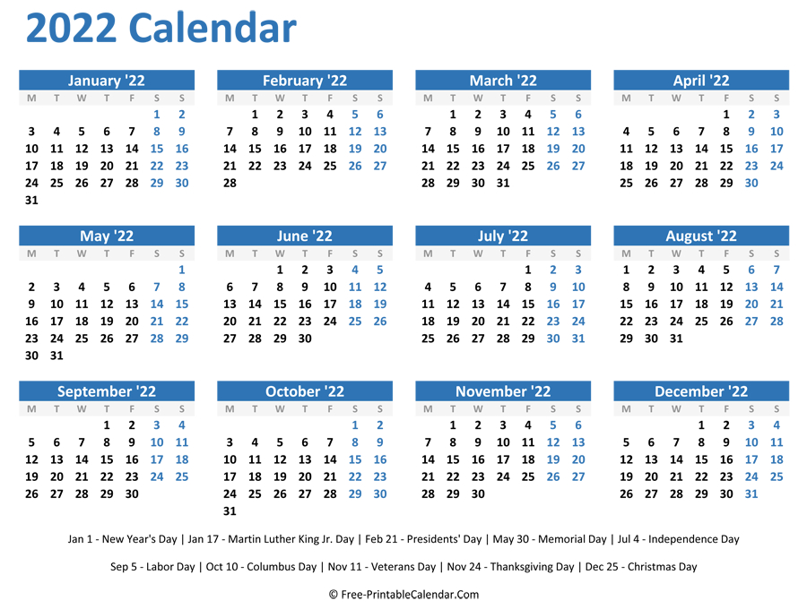 Jewish Holidays 2022 Calendar National Days