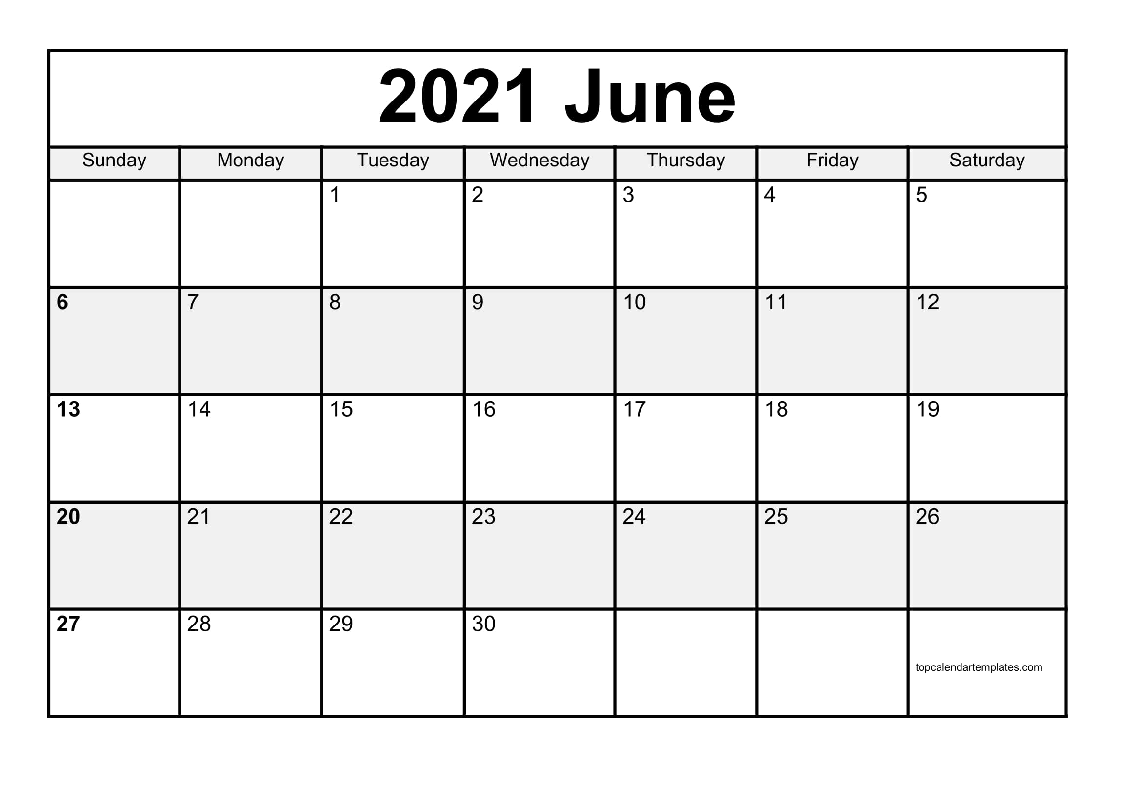 June 2022 Calendar Word | Calendar Template 2022