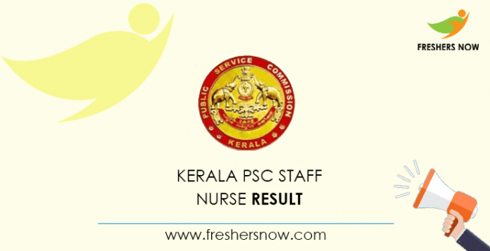 Kerala Psc Staff Nurse Result 2020 (Out) | Lower Division