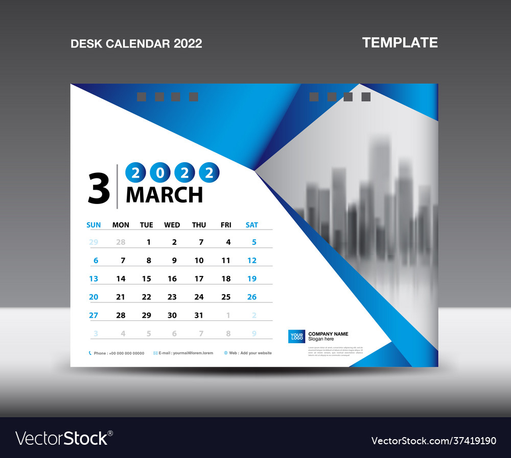 March 2022 Calendar Mail