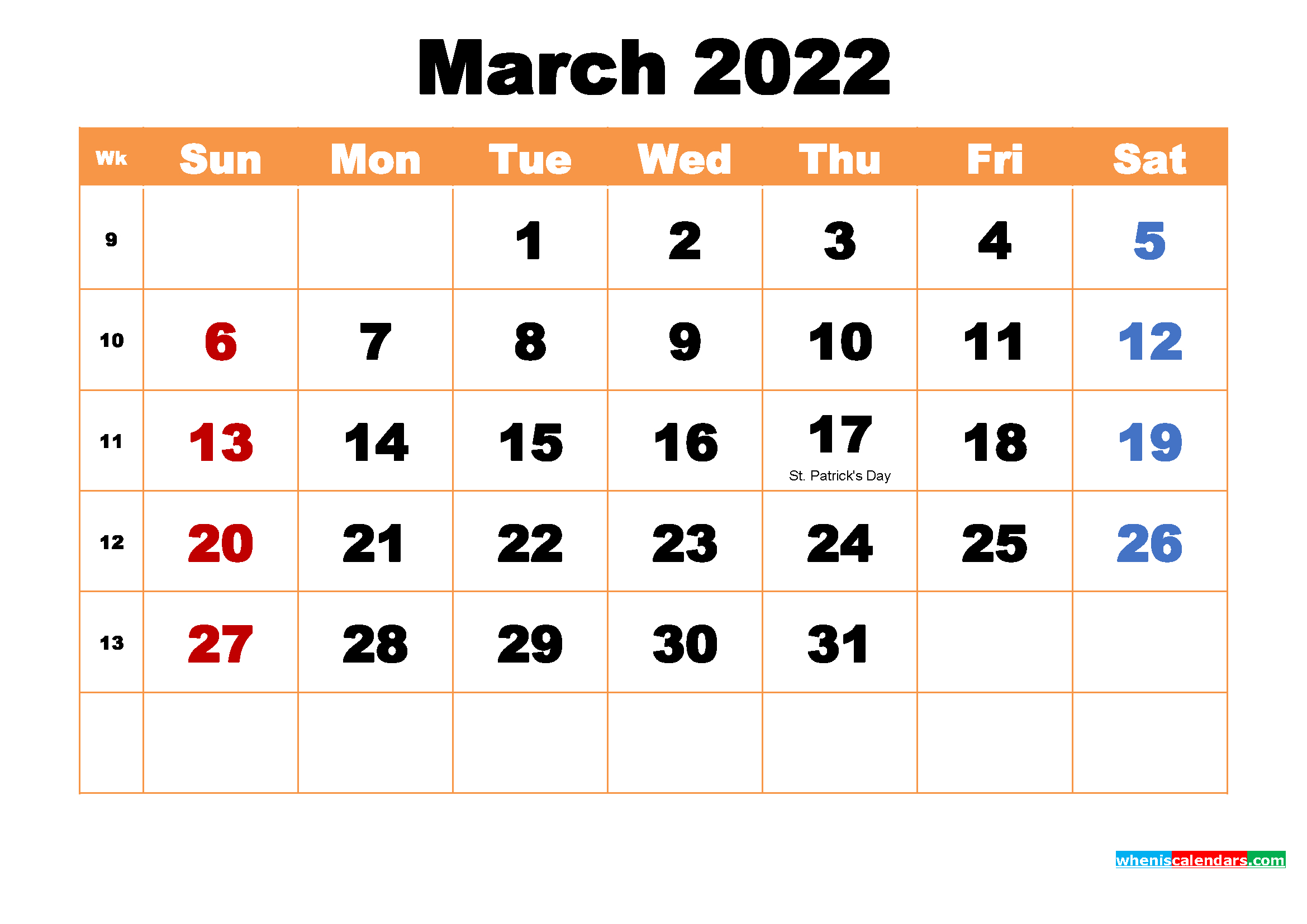 March 2022 Calendar Pdf - December Calendar 2022