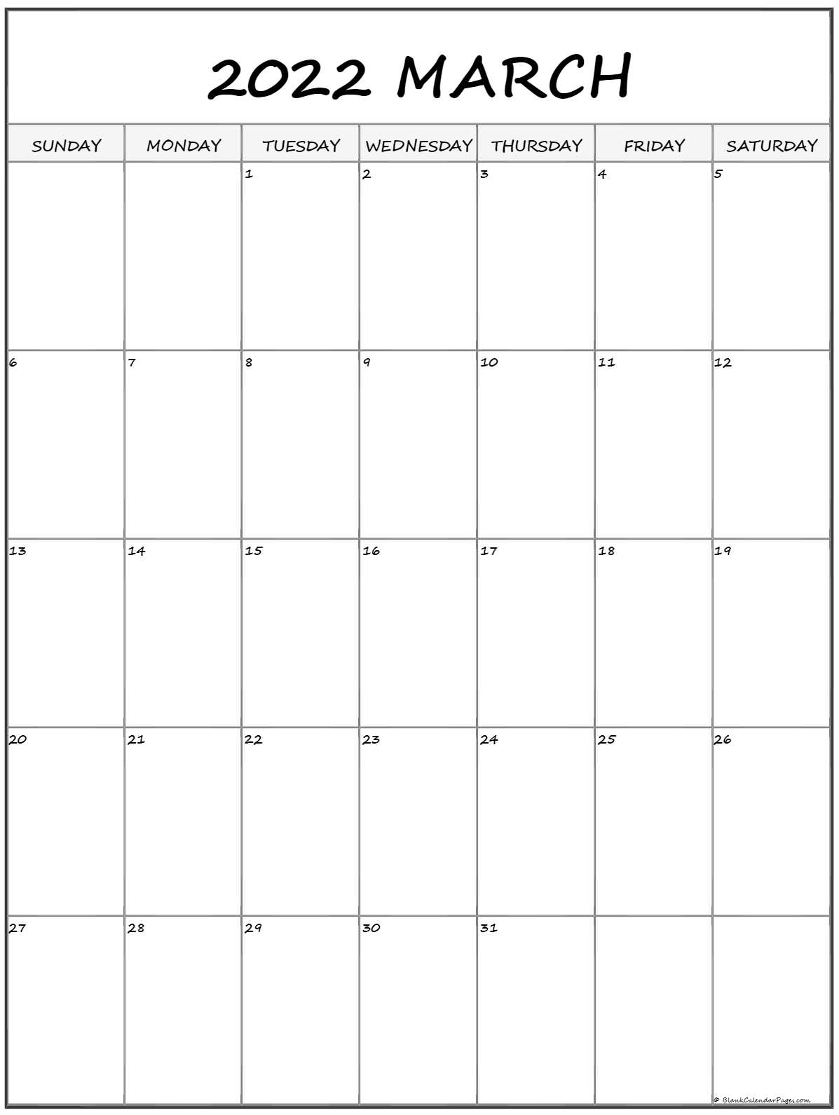 March 2022 Printable Calendar Wiki | Free Letter Templates