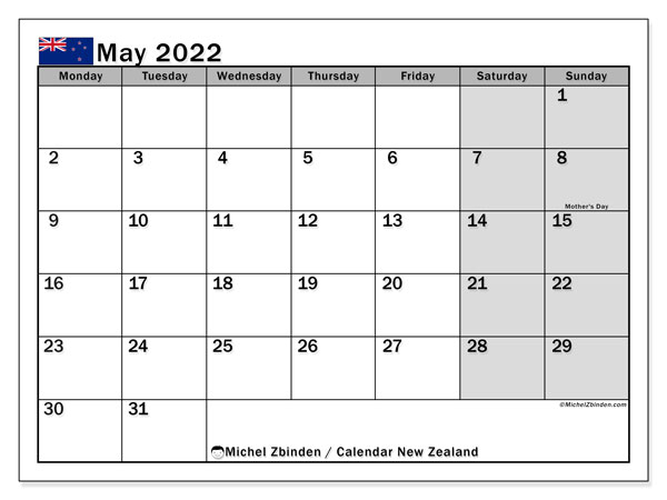 May 2022 Calendars &quot;Public Holidays&quot; - Michel Zbinden En