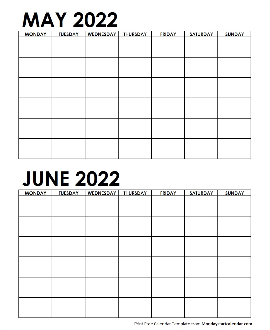 May-June 2022 Calendar - November Calendar 2022