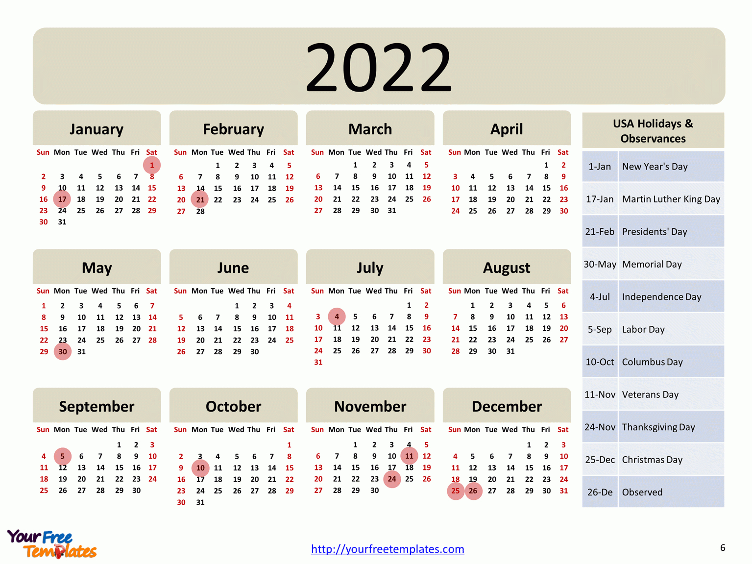 Memorial Day 2022 Calendar Important