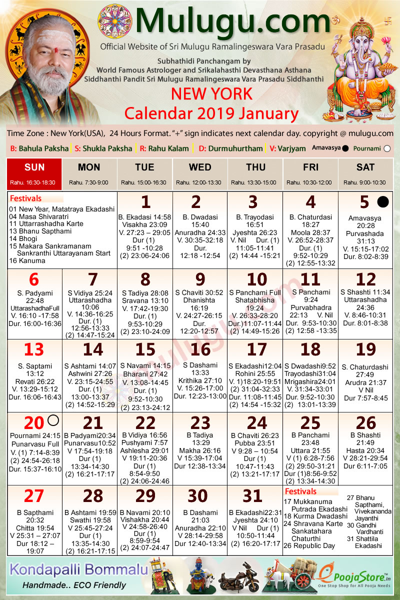 New York Telugu Calendar 2021