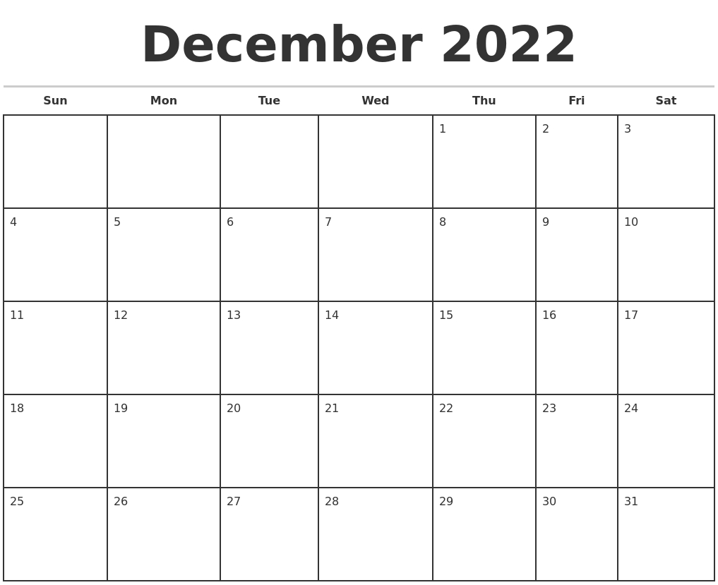 November 2022 Print A Calendar