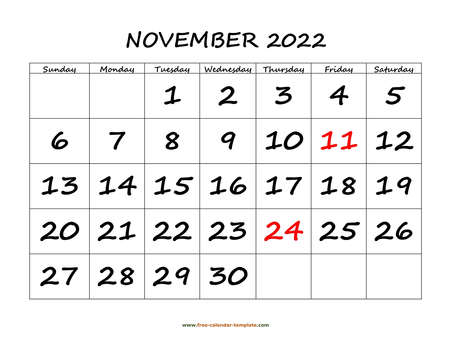 November 29 2022 Calendar | December 2022 Calendar