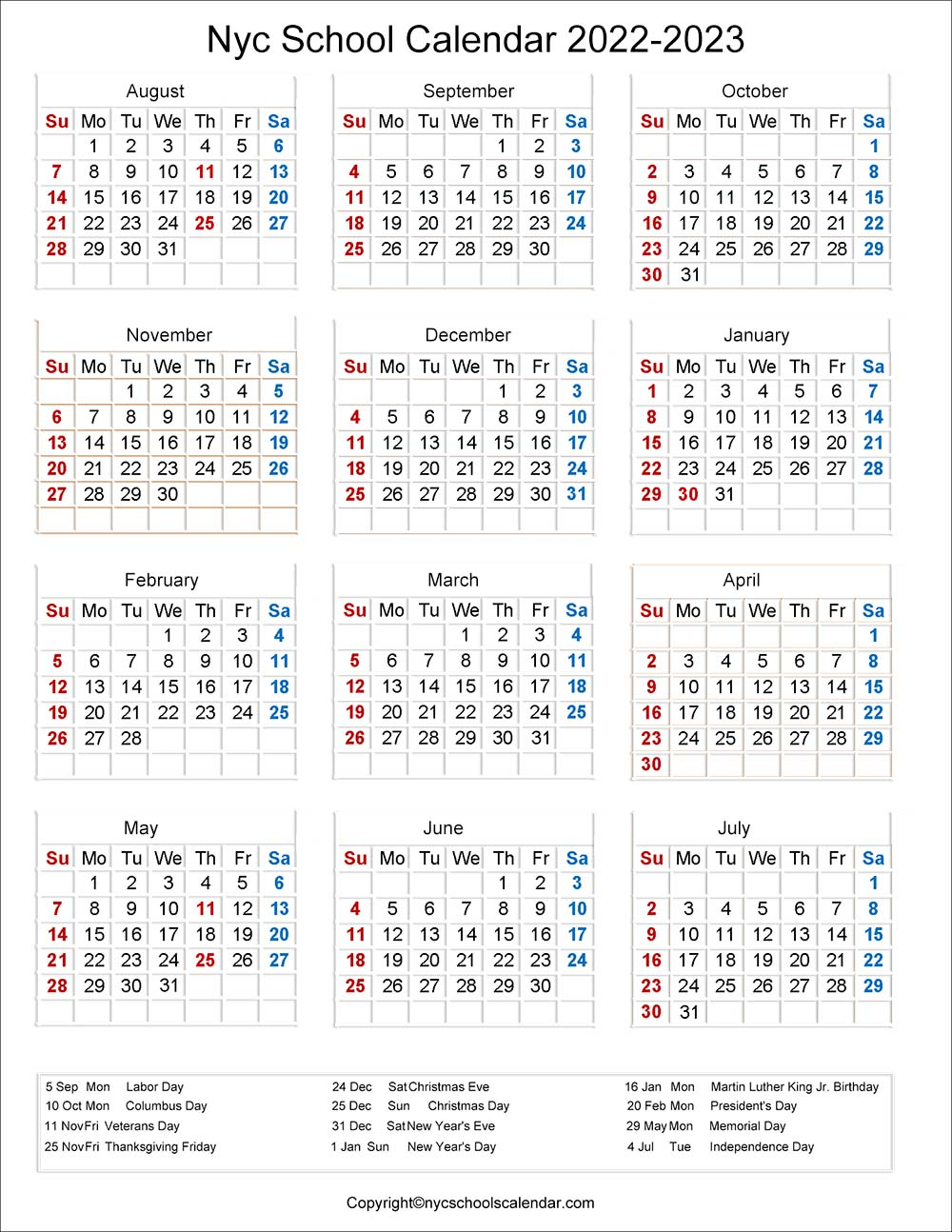 Nyc Doe 2022 Calendar Kuala