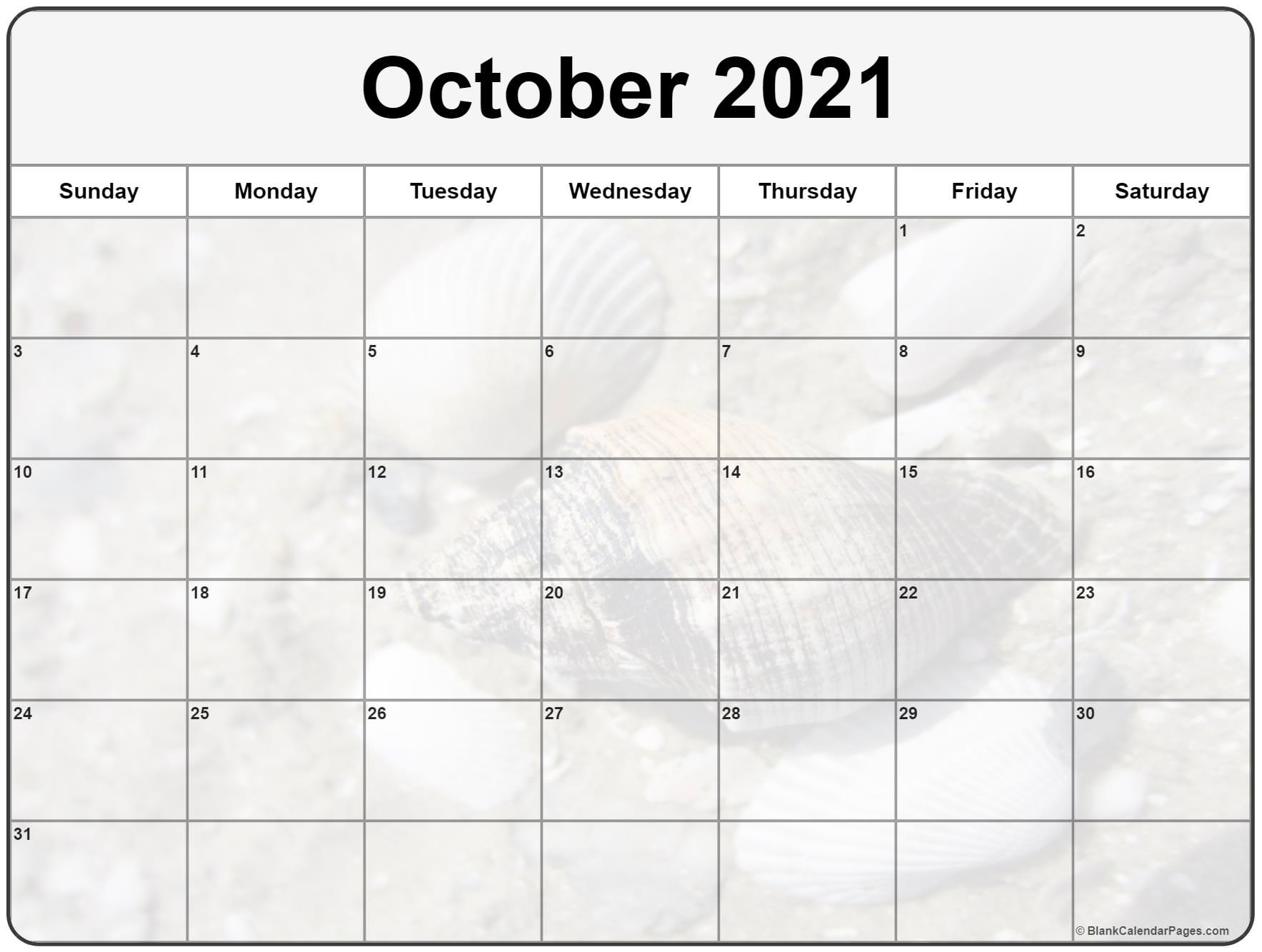October 2021 Calendar Printable Waterproof - Print A Calendars