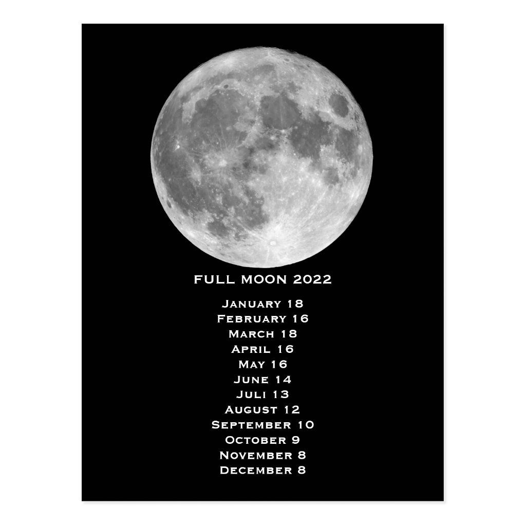 October 2022 Full Moon Calendar - June Calendar 2022