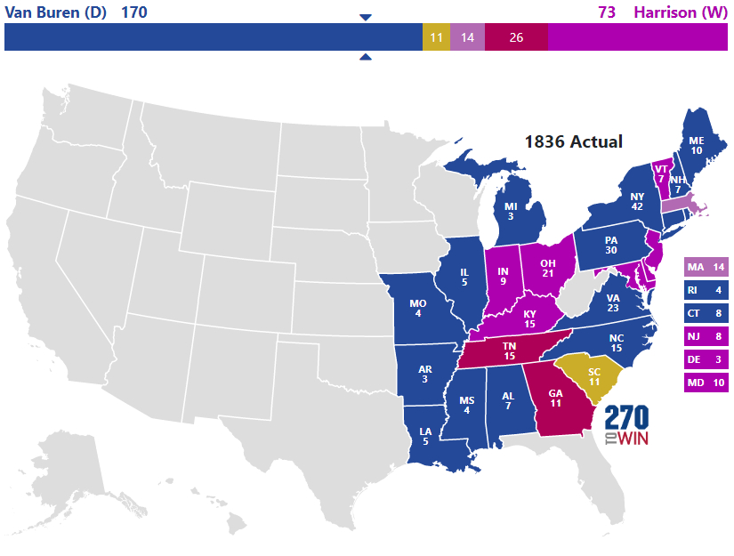 Presidential Election Of 1836