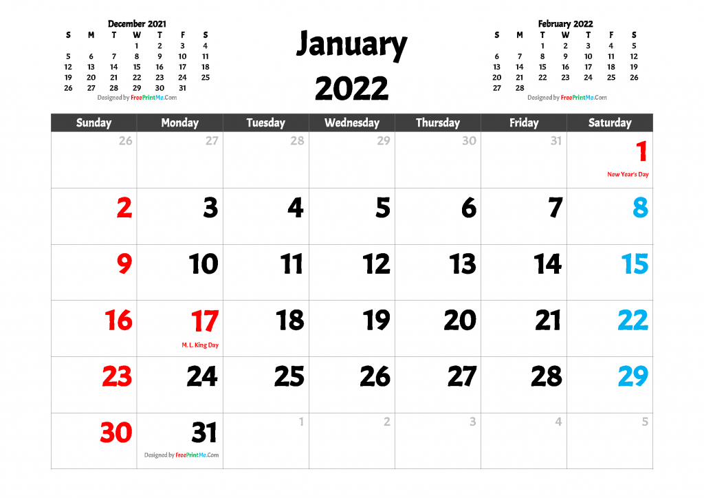 Printable 2022 Calendar By Month Us Constitution
