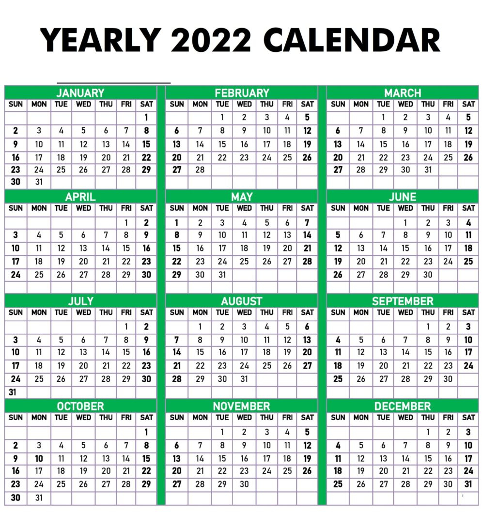 Printable 2022 Calendar Time And Date - Mydailycalendars