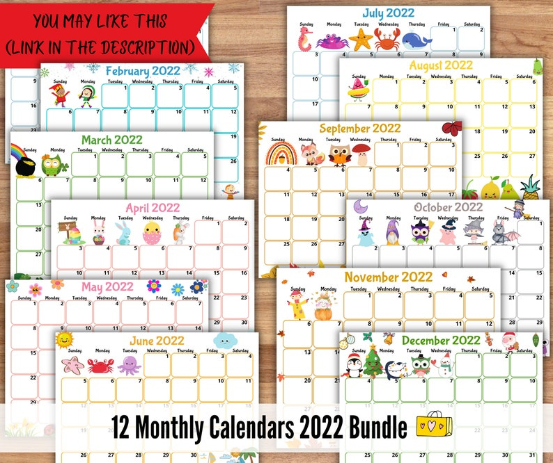 Printable March 2022 Calendar Printable Kids Calendar 2022