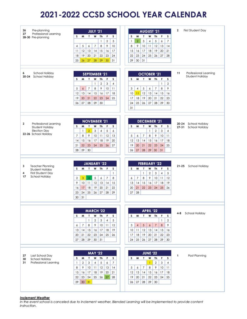 Rutherford County Schools Calendar 2022 - June Calendar 2022