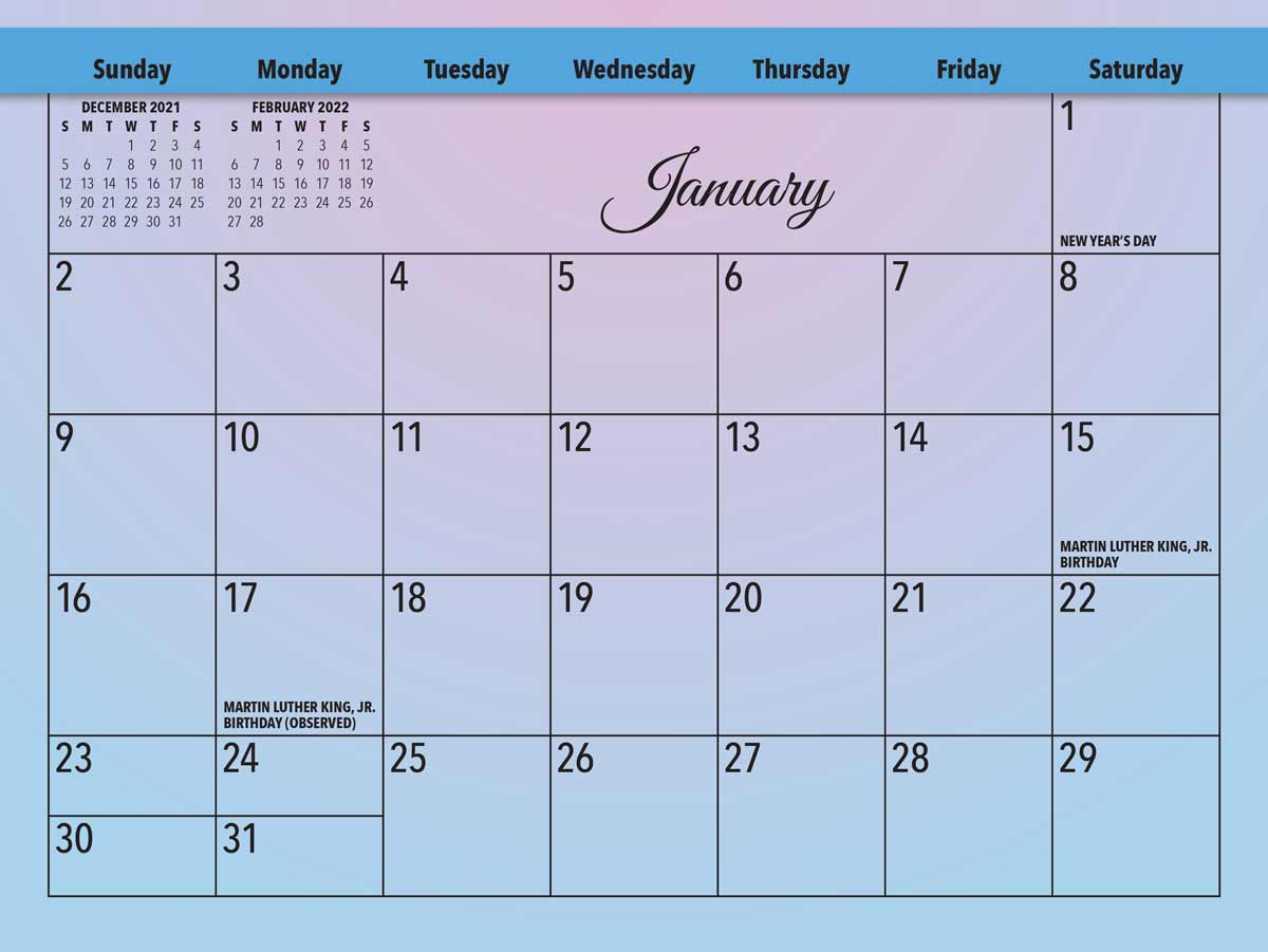 Silent Reminders - Scenic 2022 Calendars - Blue Mound Graphics