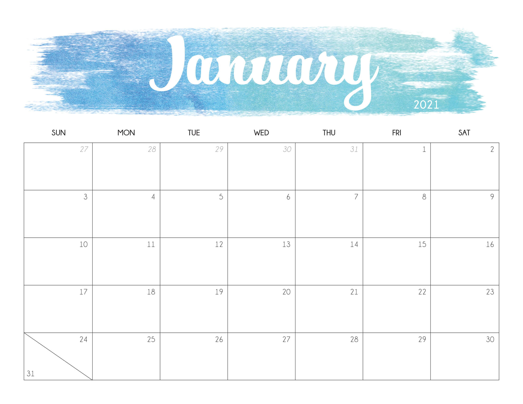 Time And Date Calendar 2021 Printable : 2021 Year Calendar