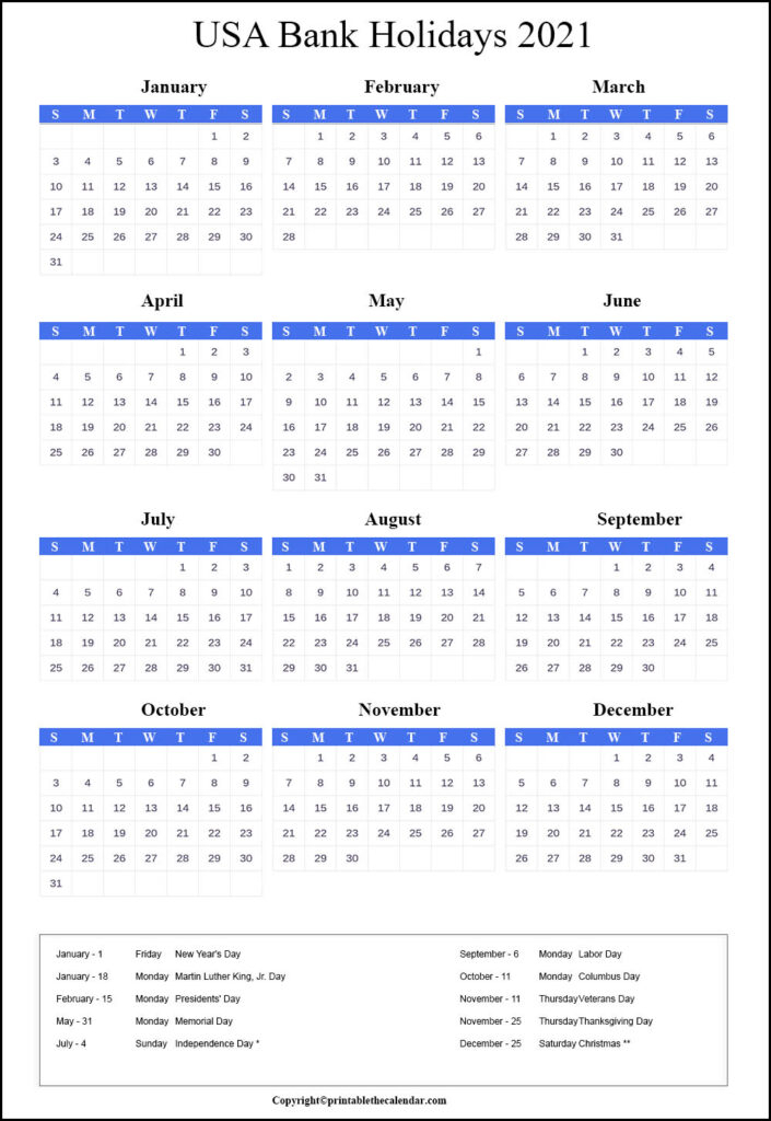 Time And Date Calendar 2021 Usa / Year 2022 Calendar