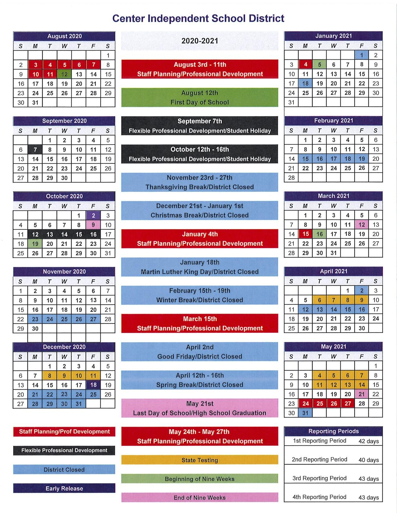 Toledo Public Schools Calendar 2021 | Printable March