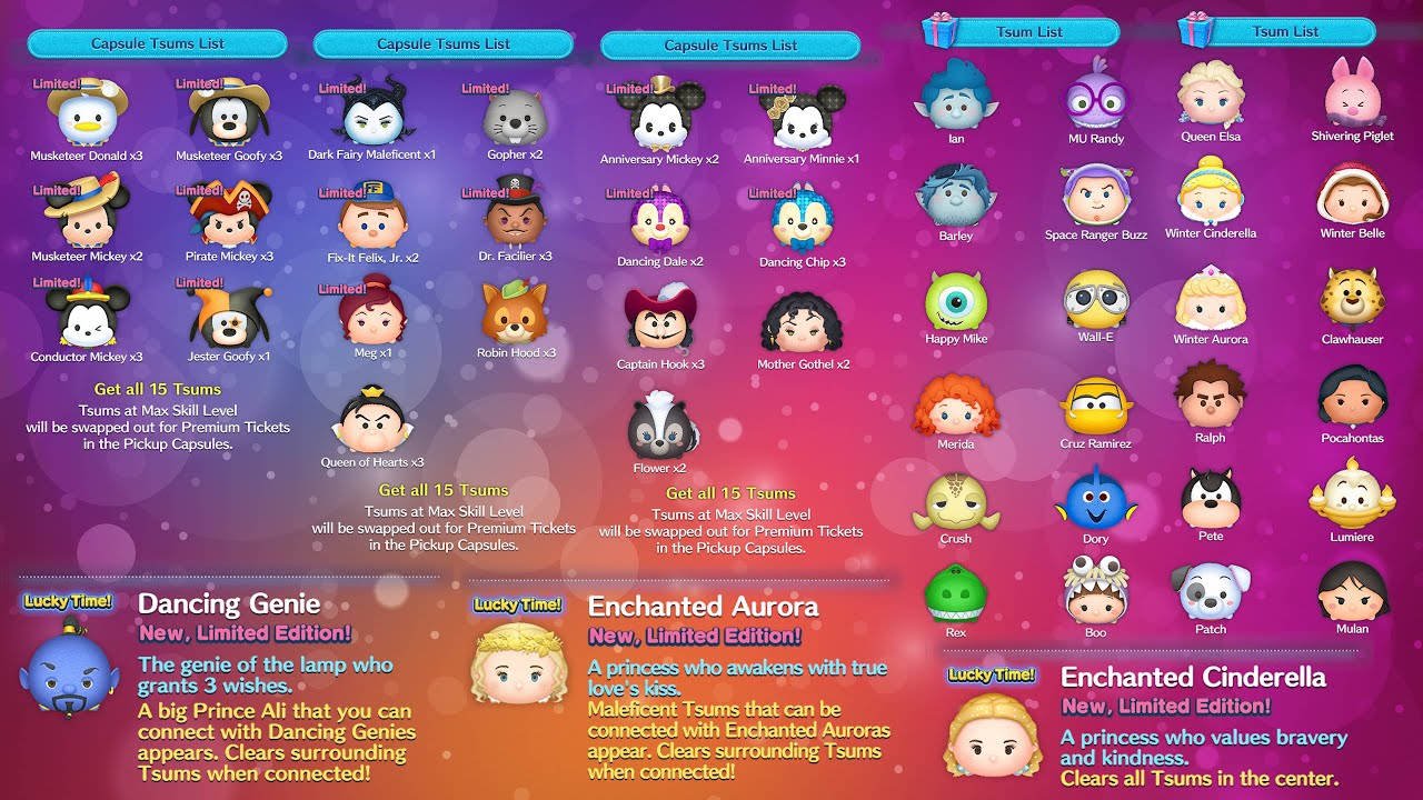 Tsum Tsum Event Tips 2022 January Calendar - July 2022