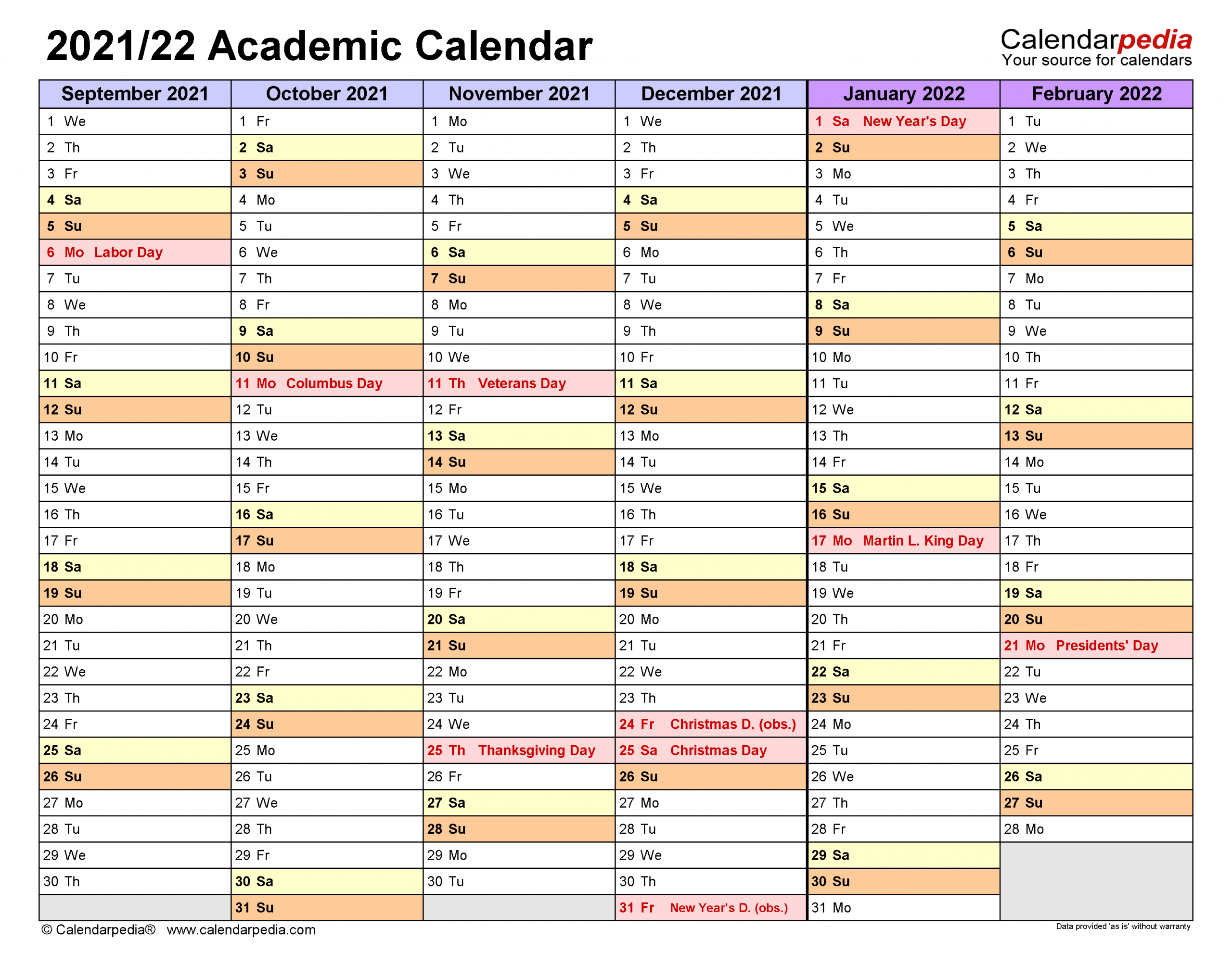 Ul Academic Calendar 2021 22 - December October 2021