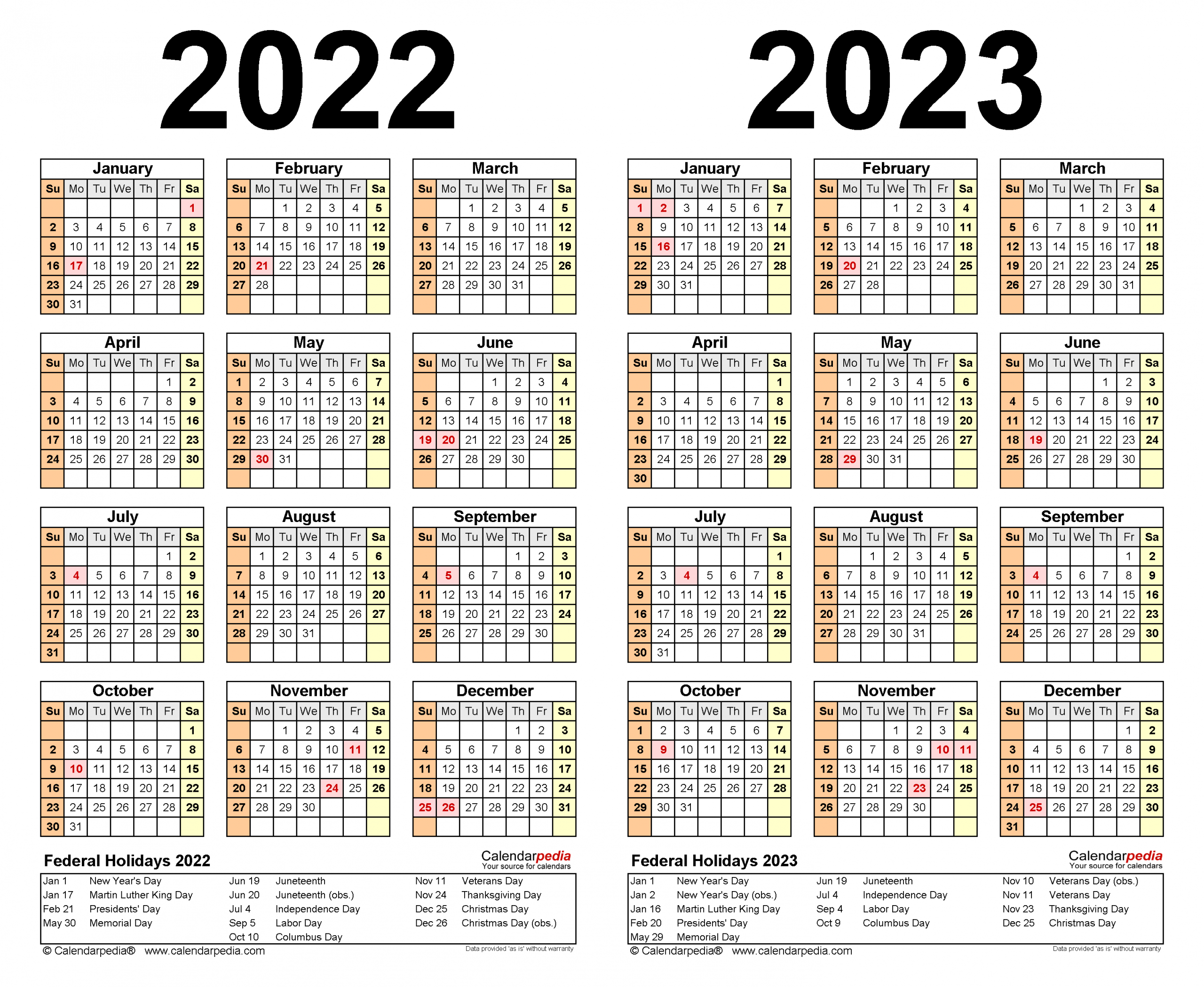 View 2 Year Calendar 2022 And 2023 Pics - All In Here