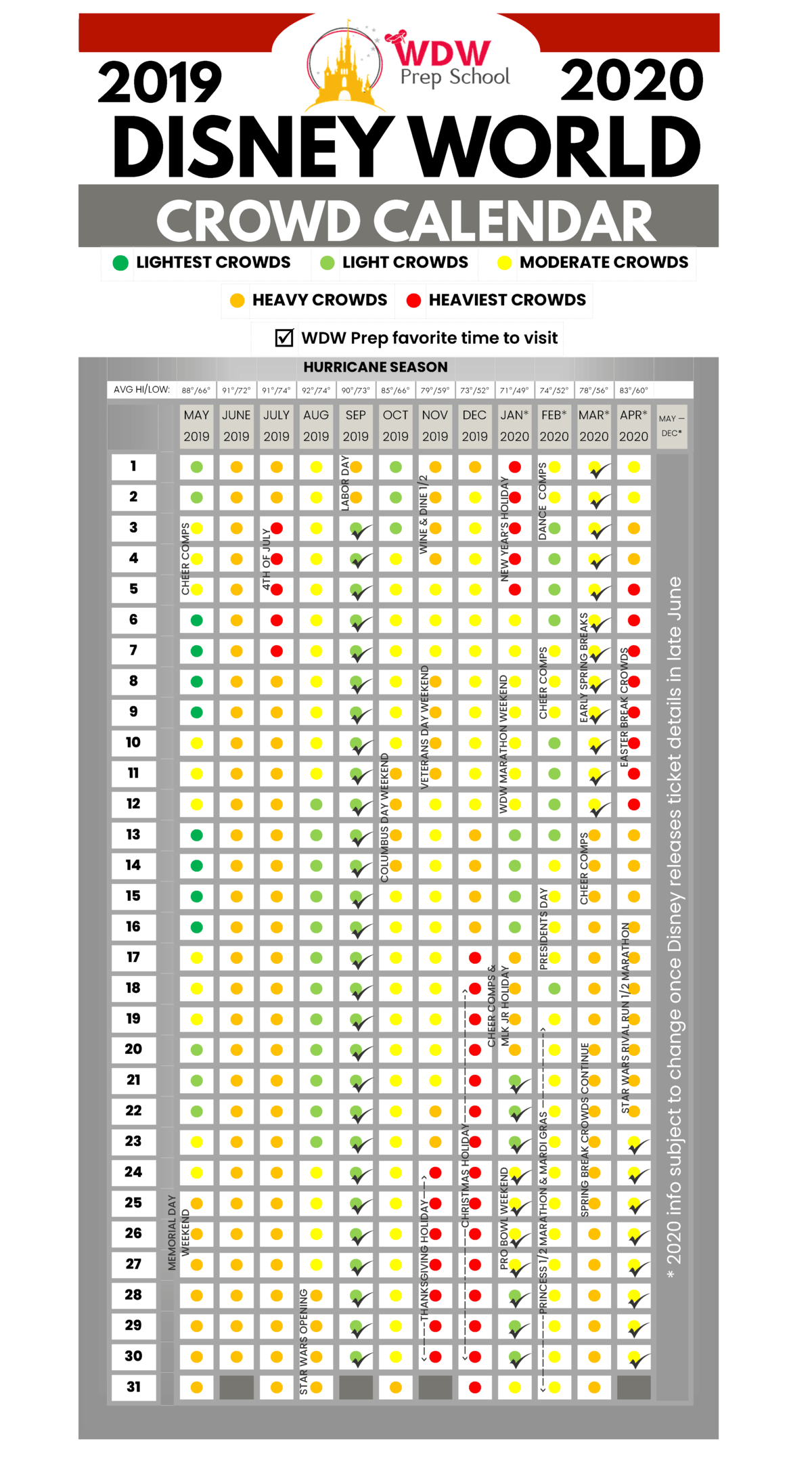 Wdwprepschool Crowd Calendar 2021 | Christmas Day 2020