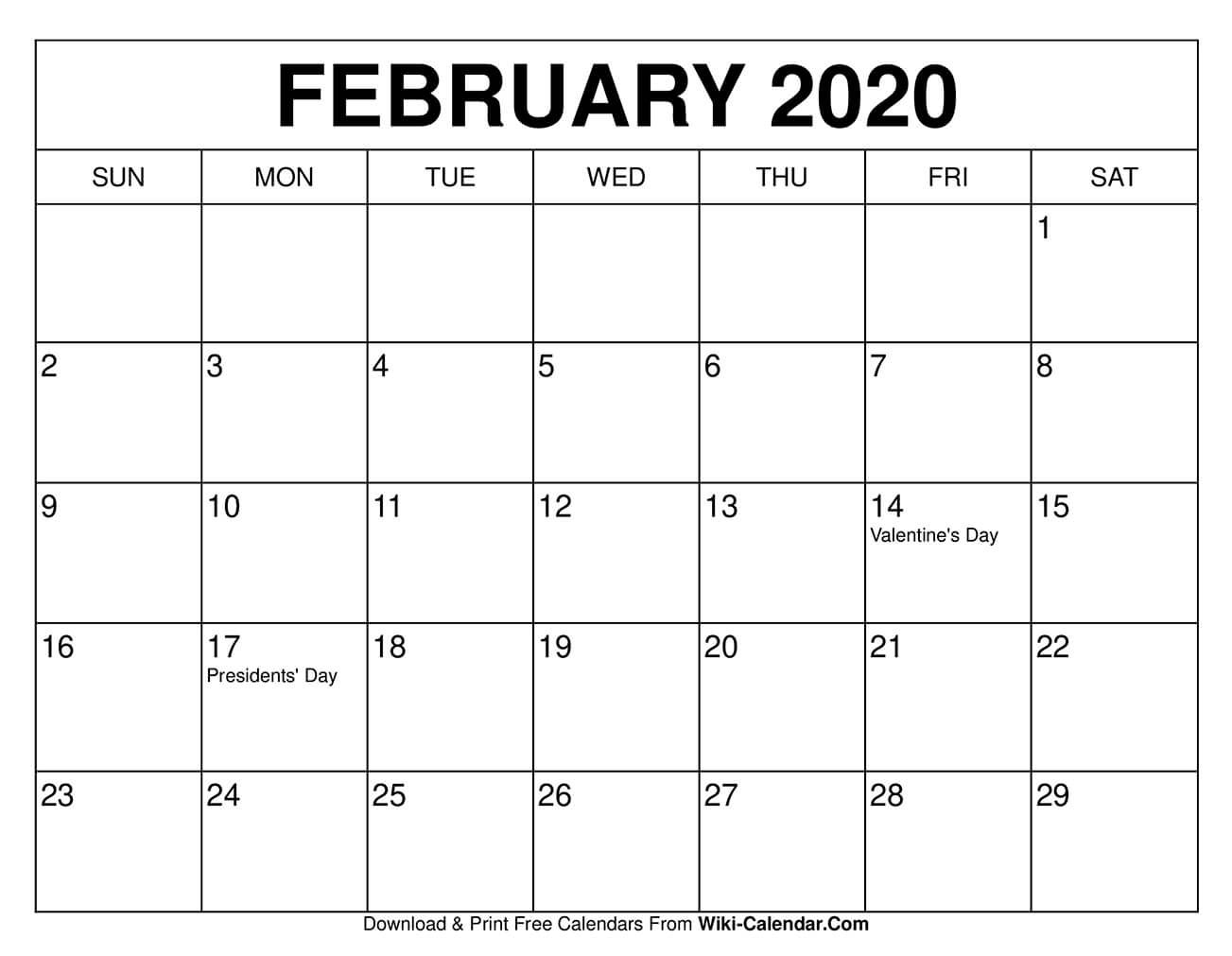 Wiki Calendar February 2021 | Printable March