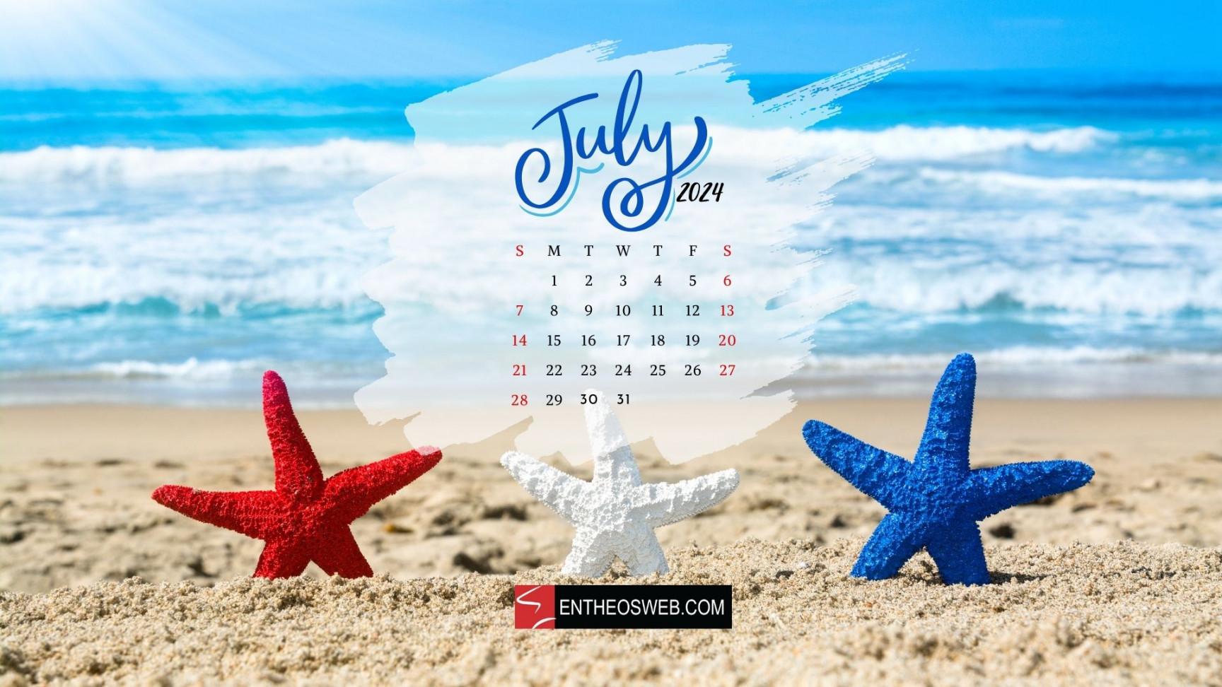 July Calendar Desktop Wallpaper  EntheosWeb