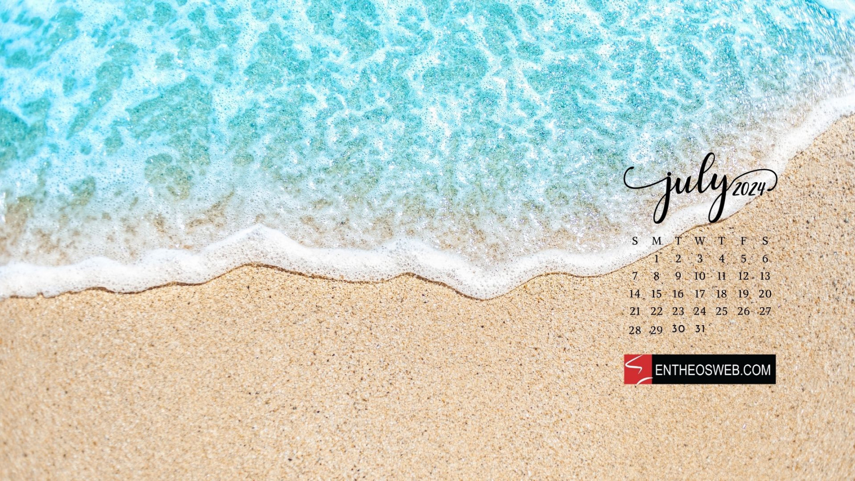 July Calendar Desktop Wallpaper  EntheosWeb