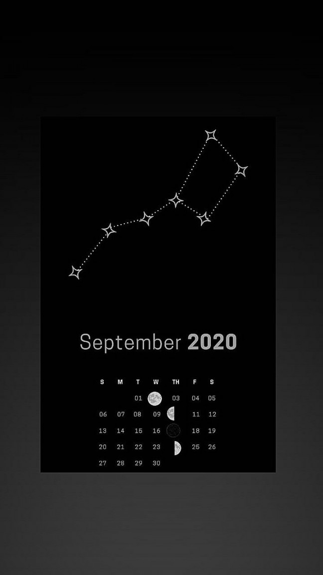 September  Calendar Wallpaper