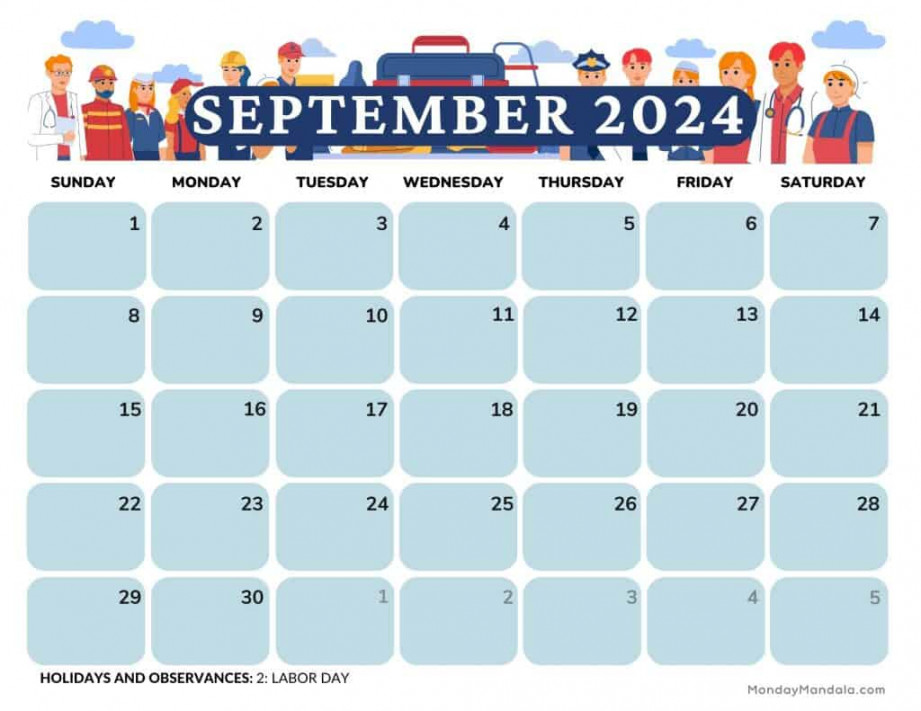 September  Calendars ( Free PDF Printables)