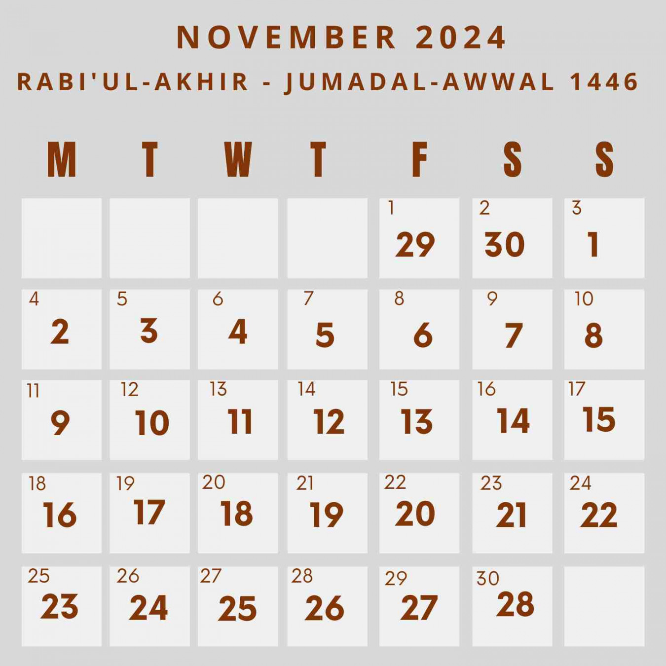 Islamic Calendar  - KhwajaDarbar