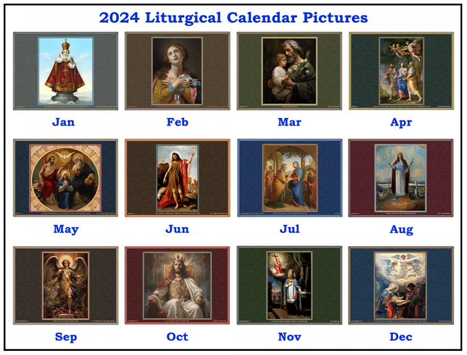 Liturgical Calendar - Servants of the Holy Family