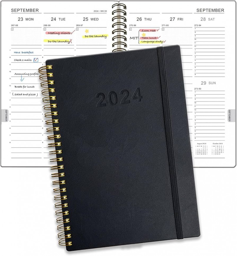 Planner,  Planner Spiral Bound,  Monthly Weekly Daily Planner,  Jan  - Dec  Calendar  Month Planner ." x