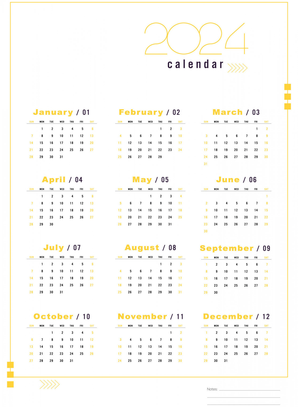 Collection of  calendars