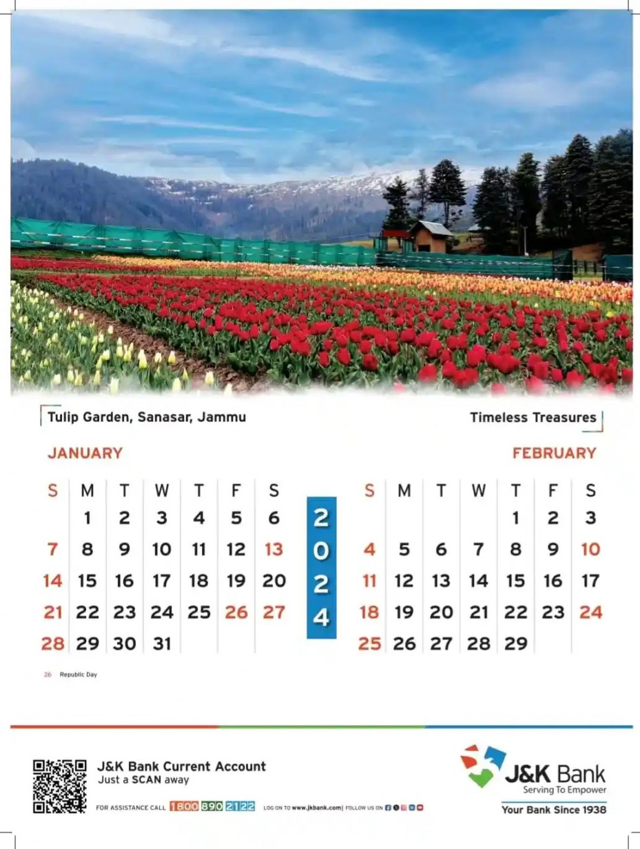 J&k Bank Calendar  now Available : Download PDF  JK News