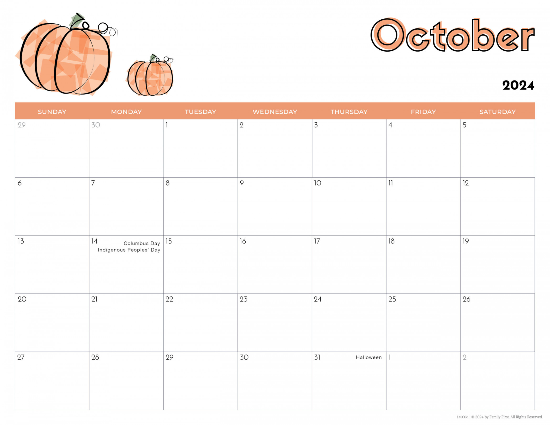 - Printable Calendars for Kids - iMOM