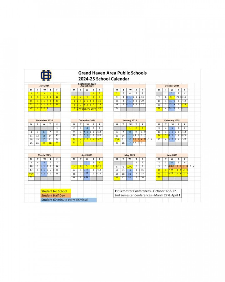 All the Greater Grand Rapids School Calendars - (+GRPS