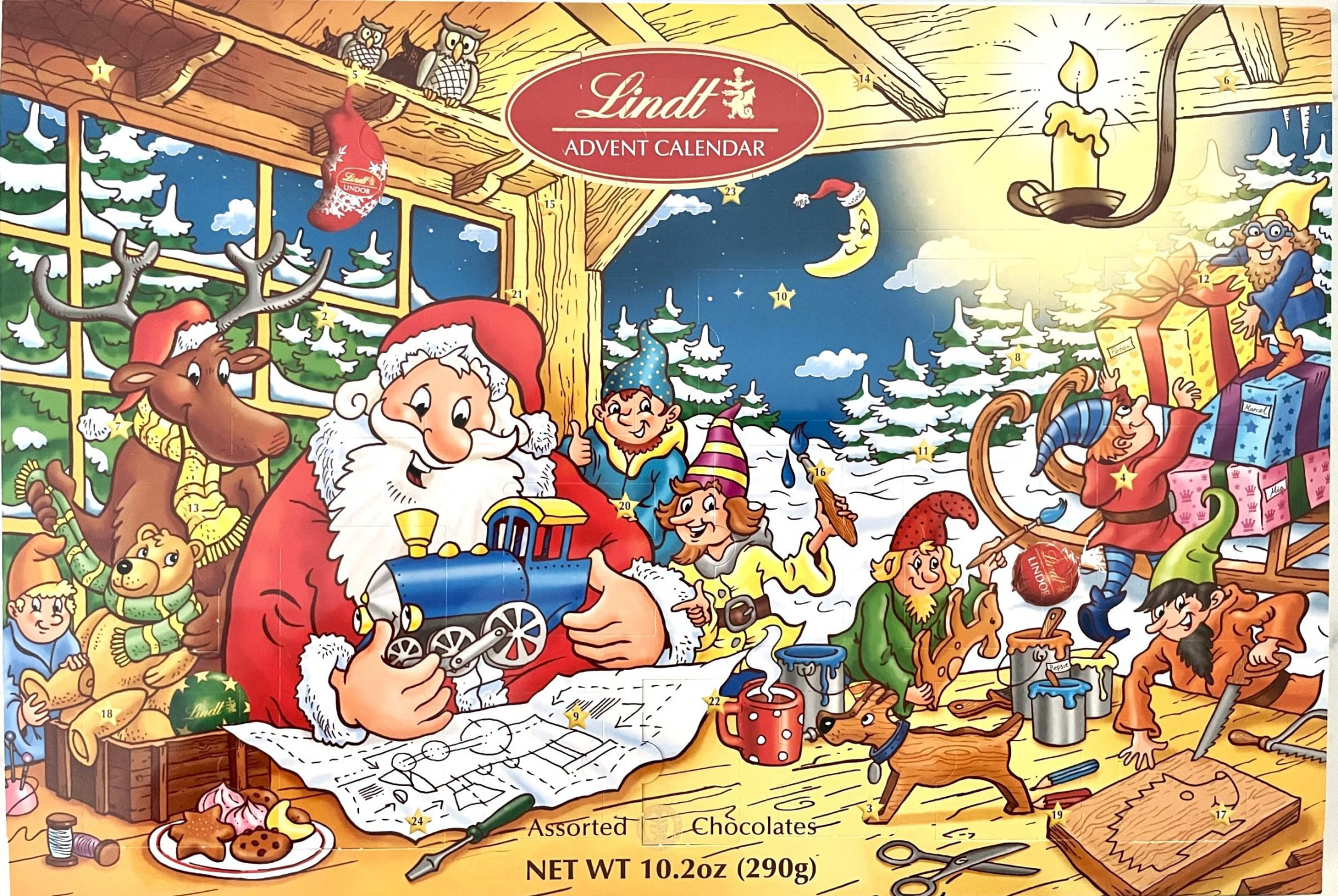 Amazon.com: Lindt Christmas Advent Calendar , Assorted Chocolates, .  OZ, sealed